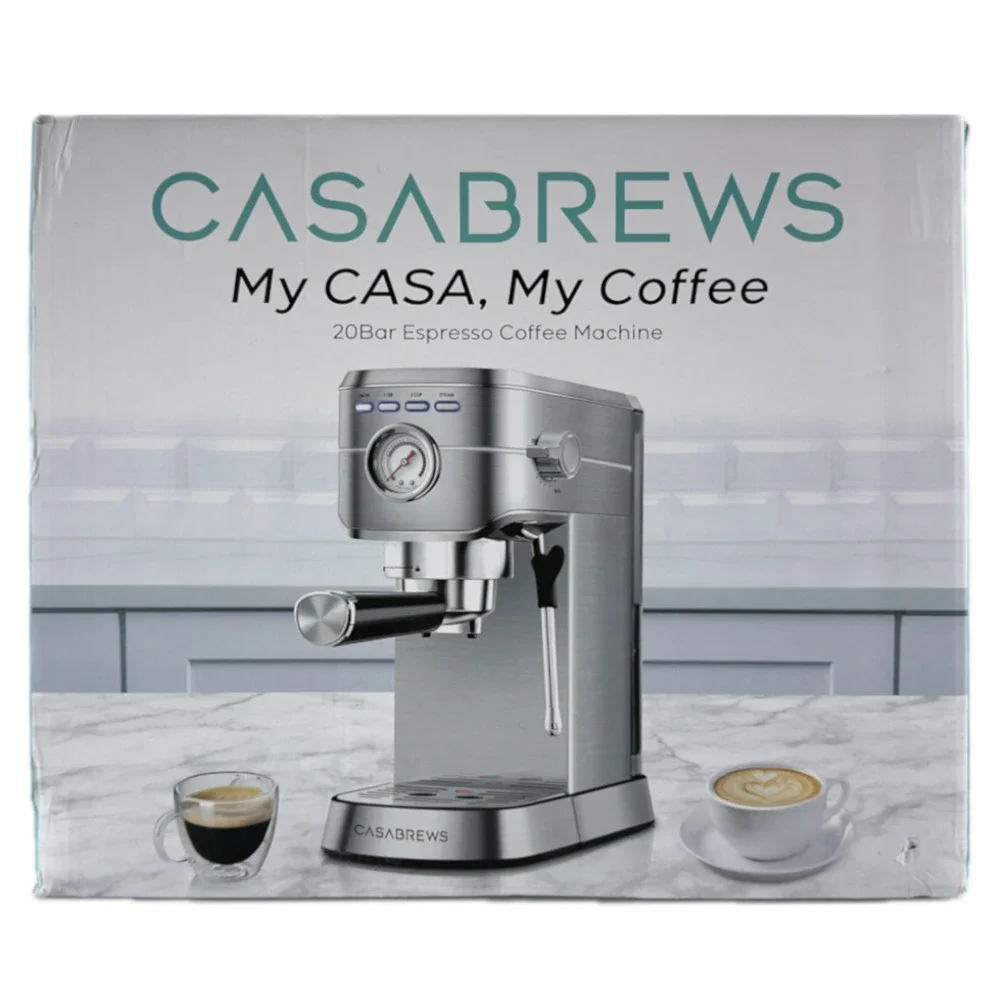 Casabrews CM5418 20 Bar Espresso Machine Coffee Maker Frother Stainless Steel